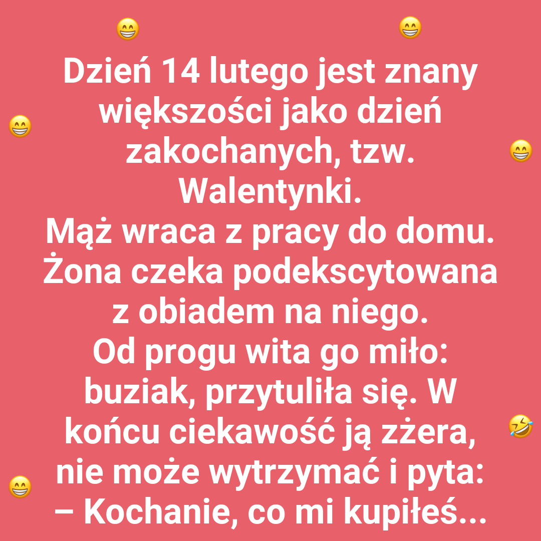 Co kupił żonie na walentynki