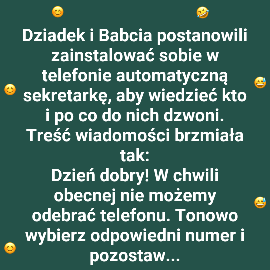 Dziadkowy menu głosowe
