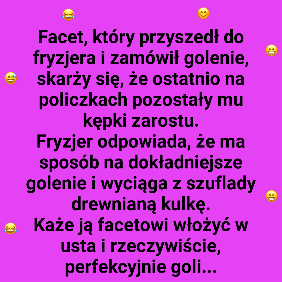 Fryzjer i jego "bezpieczna" metoda