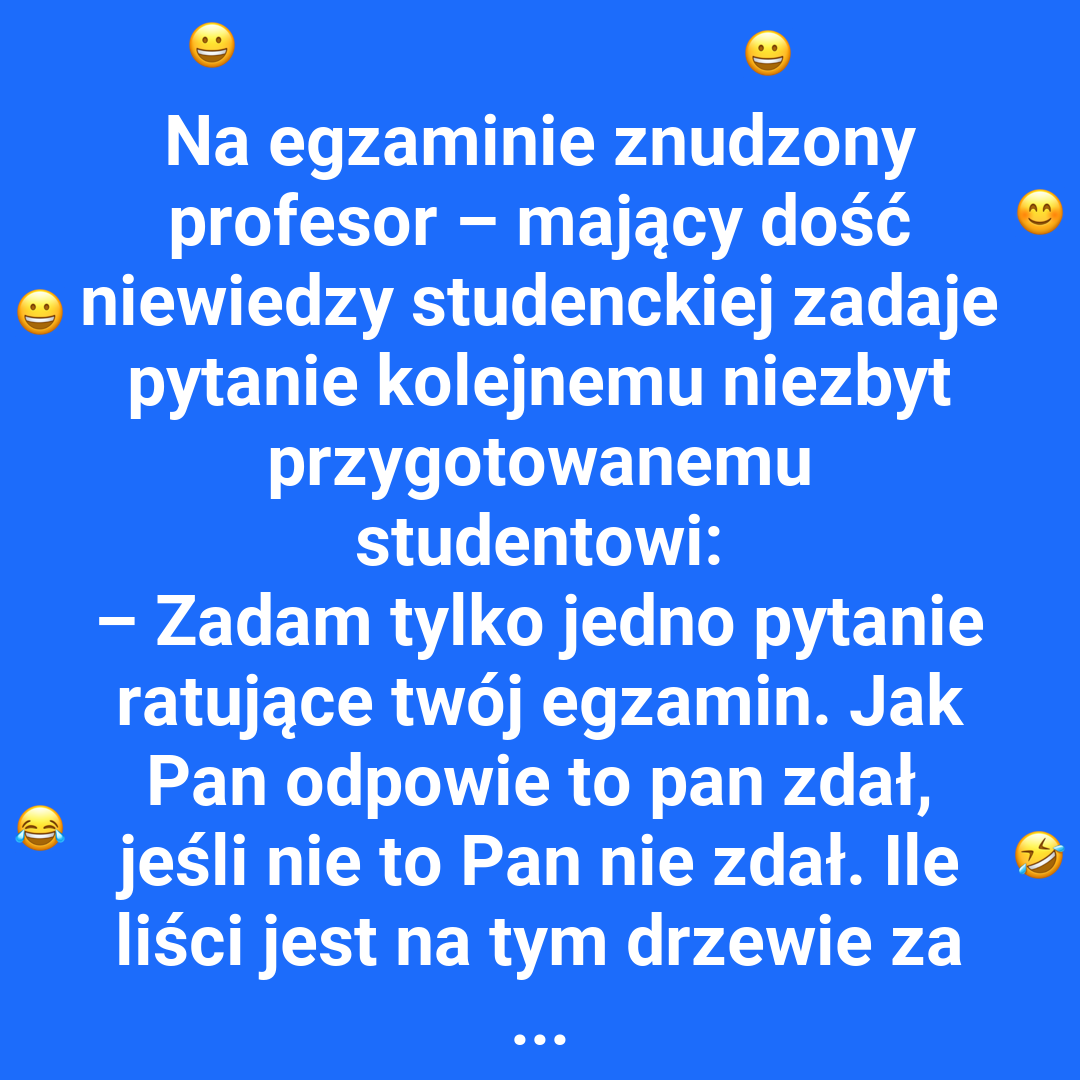 Ile liści na drzewie?