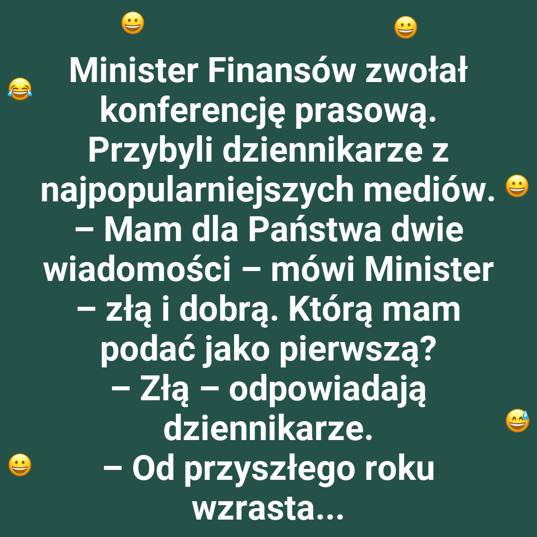 Konferencja Ministra Finansów