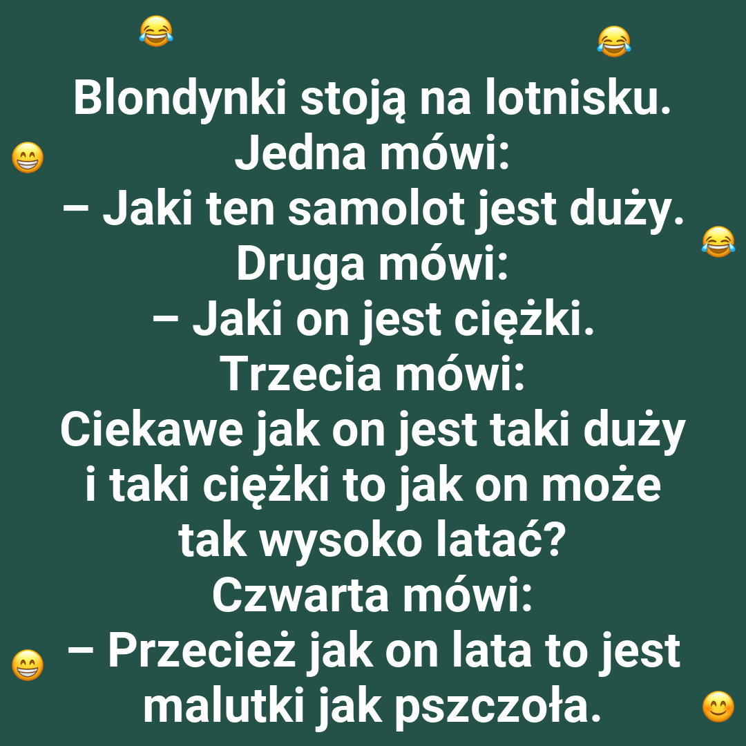 Lotnicza logika blondynek
