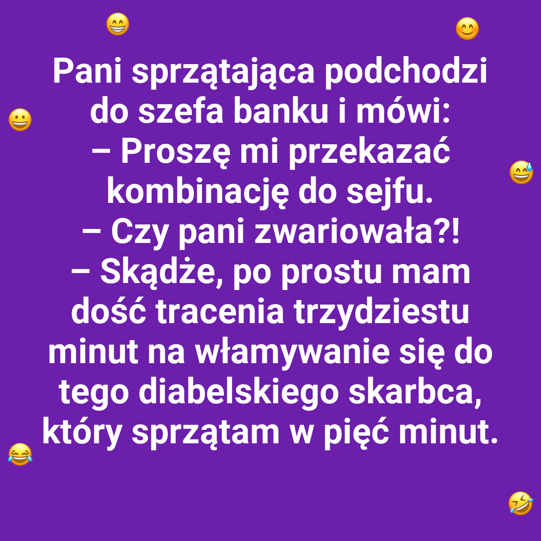 Nietypowa prośba sprzątaczki