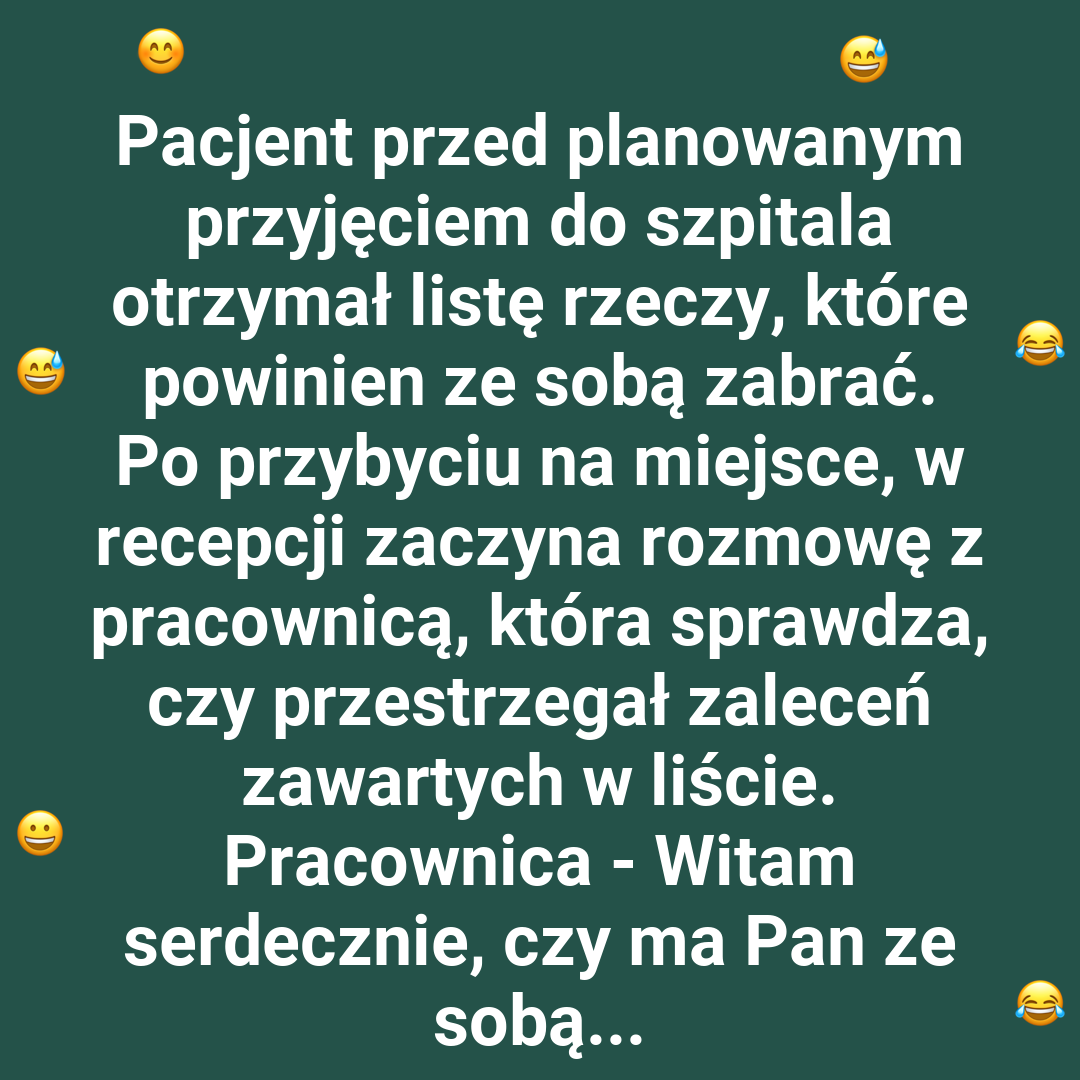 Przyjęcie do szpitala