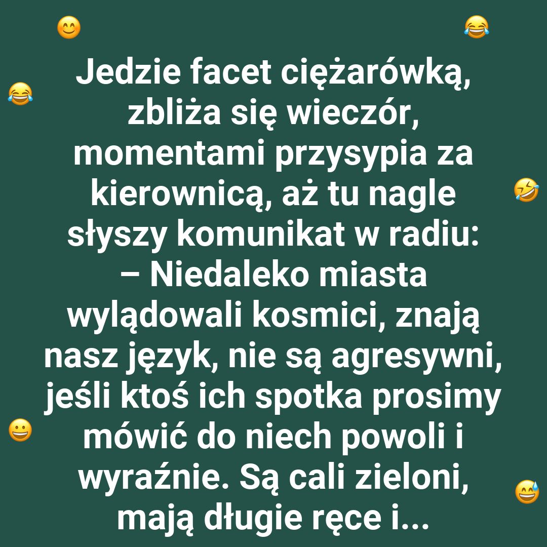 Spotkanie z "kosmitą" w lesie