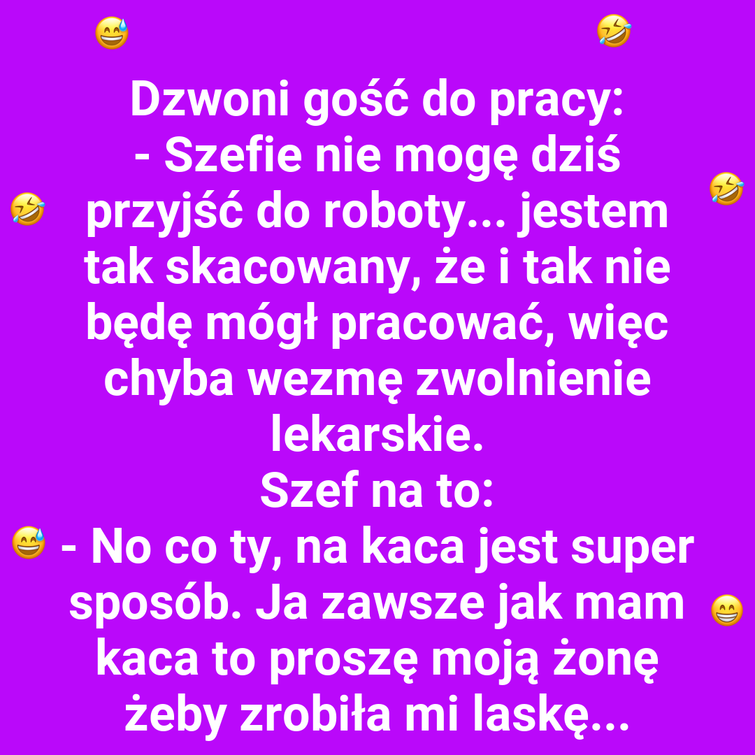 Szefowska kuracja na kaca