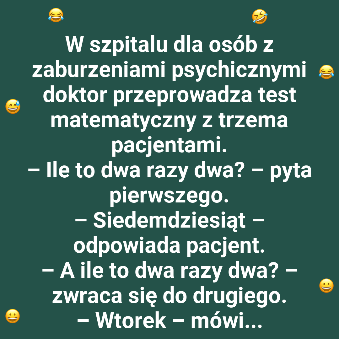 Szpitalny quiz matematyczny