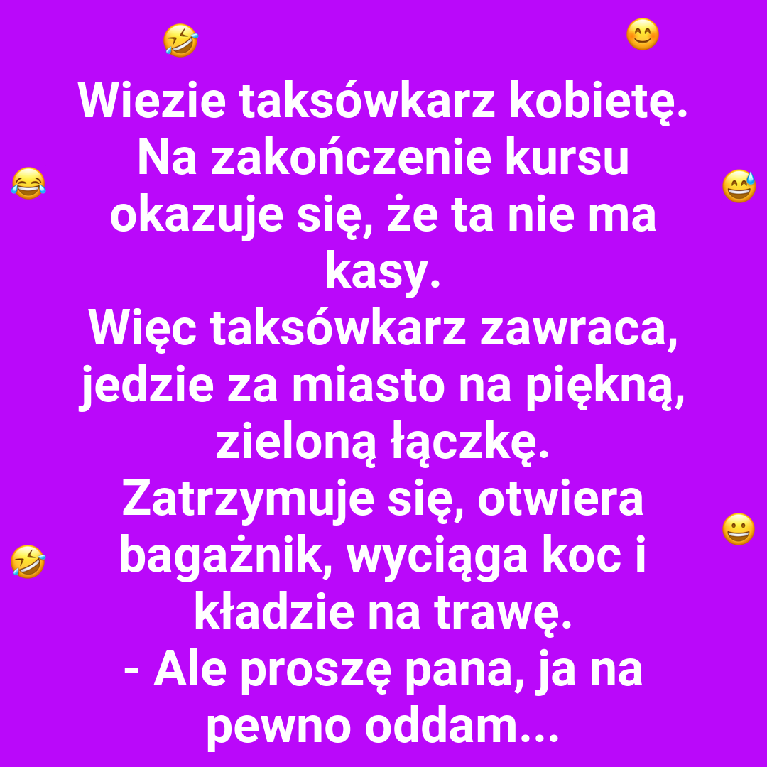 Taksówkarz i królicza zapłata