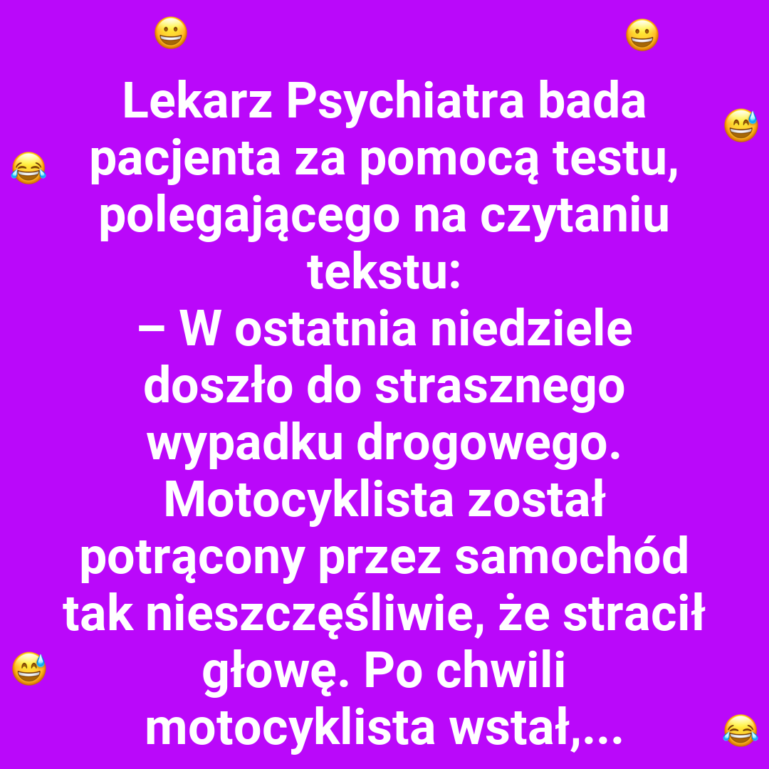 Test na logikę – pacjent zaskakuje