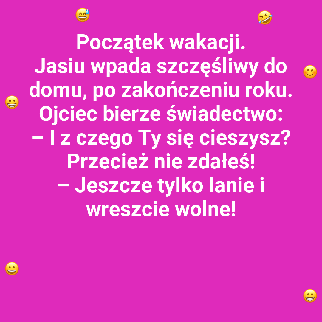 Wakacyjna radość Jasia
