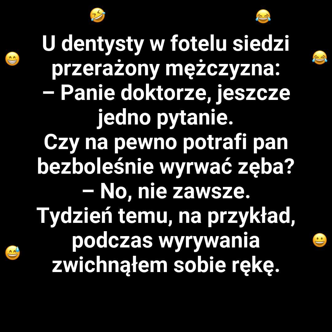 Wyrywanie zęba może być bolesne